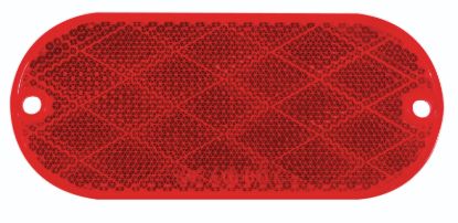 OPTRONICS OBLONG REFLECTOR  RED - RE11RBP