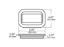 PETERSON MFG GROM RECT PVC RUB FLUSH MNT 6.29'X4 - 85018