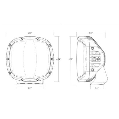 RIGID IND ADAPT XP WITH AMBER PRO LENS | PAIR - 300515