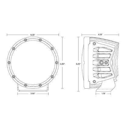 RIGID IND 6IN 360-SRS; SPOT RGB/2 - C36412