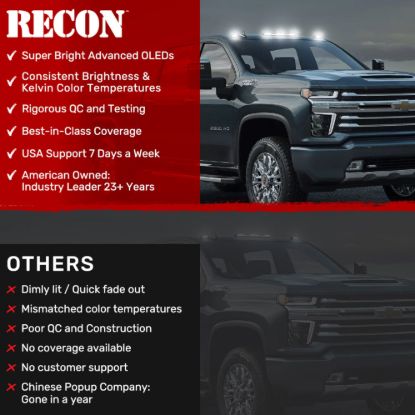 RECON ACCESS CAB LIGHTS - 4158CLHPWH