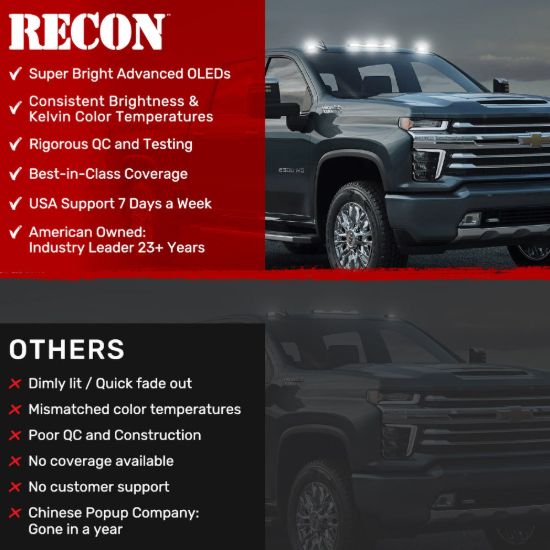 RECON ACCESS CAB LIGHTS - 4158CLHPWH