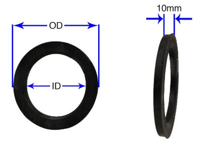 REVOLUTION HUB RING  72.6MM OD  4 PA - 726656