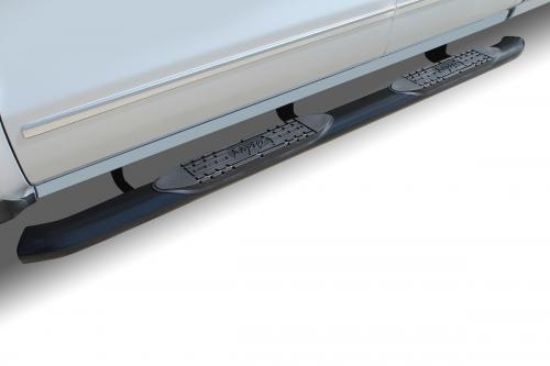 RAPTOR 4' CURVED BLACK OVAL STEP BARS - 15040270B
