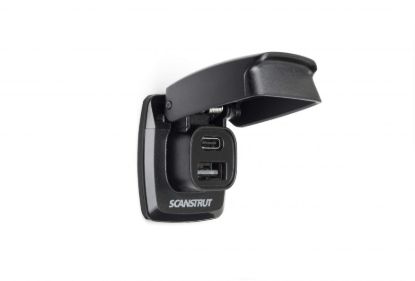 SCANSTRUT FLIP PRO FAST CHARGE DUAL USB SOCKE - SCUSBF1