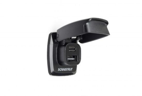SCANSTRUT FLIP PRO FAST CHARGE DUAL USB SOCKE - SCUSBF1