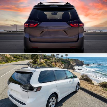 SPEC-D TUNIN TOYOTA SIENNA FULL LED TAIL LIGHT B - 1JMLEDSQRS