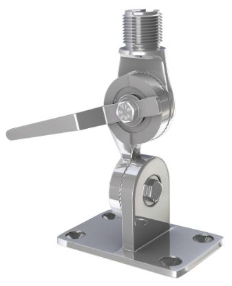 SHAKESPEARE RATCHET MOUNT  SS STEEL W/HANDLE - 4187BX