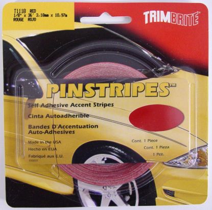 TRIMBRITE 1/8 PINSTRIPE TAPE RED - T1118