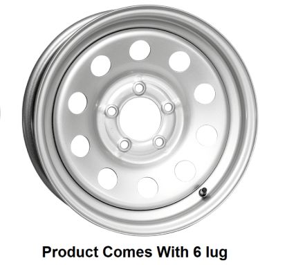 TASKMASTER STEEL - 15X6 6X5.5 SILVER MOD BOXED - MX560655SM