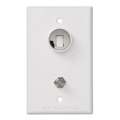 WINEGARD OUTLET 12V/75 OHM WHITE - TG7341