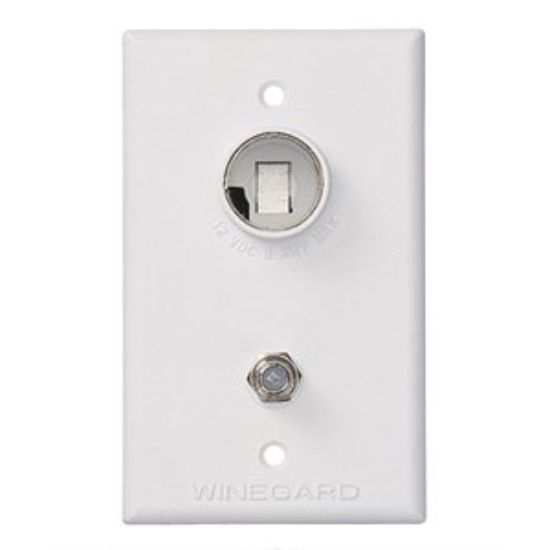 WINEGARD OUTLET 12V/75 OHM WHITE - TG7341
