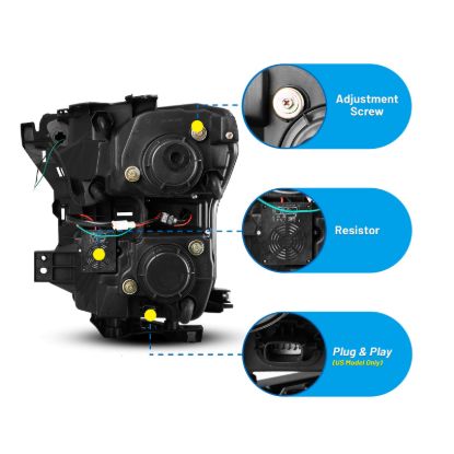 WINJET 2015-2017 FORD F-150 PROJECTOR DRL - CHWJ0427B