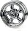 15X6 Torq Thrust II 5 X 4-1/2 BC Chrome