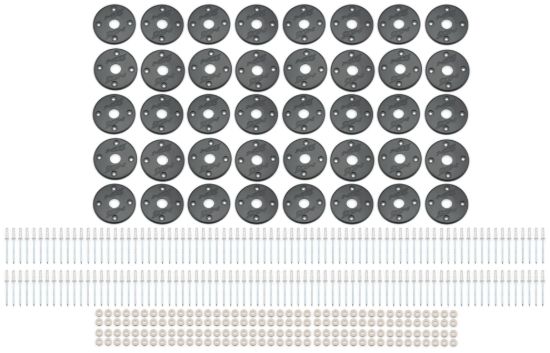 Scuff Plate Plastic Black 40-Pack MD3