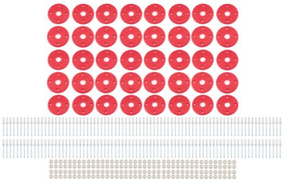 Scuff Plate Plastic Red 40-Pack MD3