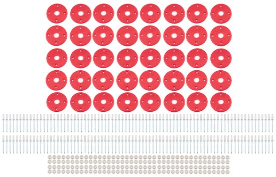 Scuff Plate Plastic Red 40-Pack MD3