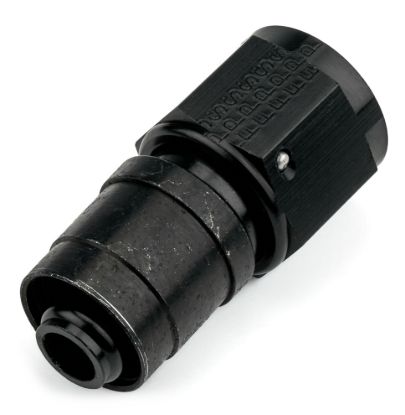8AN Straight Crimp Hose Fitting Black