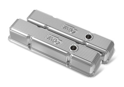 SBC Holley Die Cast Alm Valve Cover Set Polished