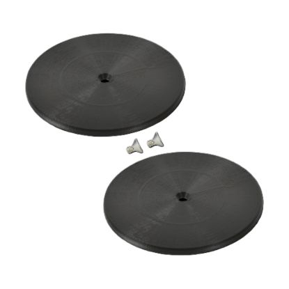Nose Duct Cap 3IN Plastic Black Pair