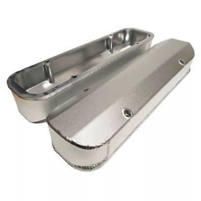 Alum Fab Valve Cover Pont 301-455 Silver