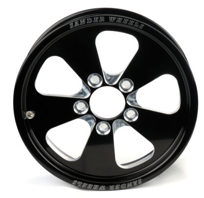 740 SERIES 15X3.5X2.2 FR GD 5 SPOKE 5X4.75 BLK &