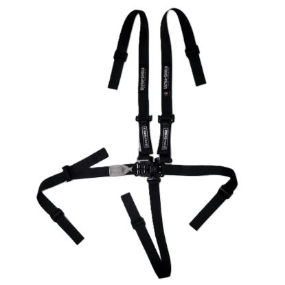 Harness 5PT JR QM 2IN LL Pull Up Adjust Black