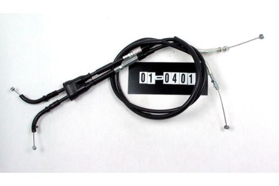 Picture of MOTION PRO 01-0401 140421 CABLE, BLACK VINYL, THROTTLE PUSH-PULL SET - SPECIAL
