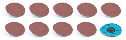 Twist Lock Sanding Disc 3in 80 Grit 10pk