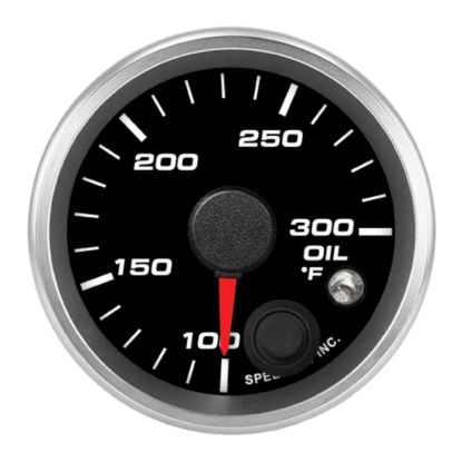 2-1/16in Oil Temp Gauge 100-300F w/warning light