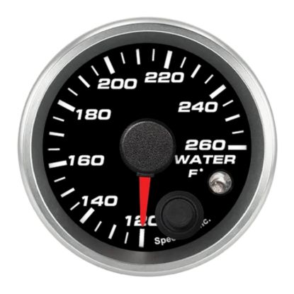2-1/16in Water Tem Gauge 120-260F w/warning light