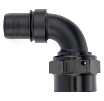 12an 90-Deg Race Crimp Hose End Black
