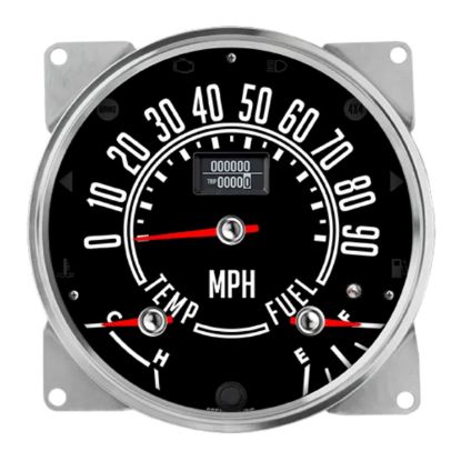 5-1/2in CJ Jeep Speedo GPS Cluster 90mph No Tac